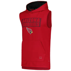 Arizona Cardinals MSX by Michael Strahan Marathon Sleeveless Pullover Hoodie - Cardinal Hoodies