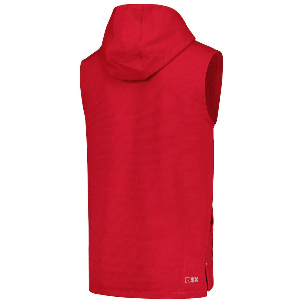 Arizona Cardinals MSX by Michael Strahan Marathon Sleeveless Pullover Hoodie - Cardinal Hoodies