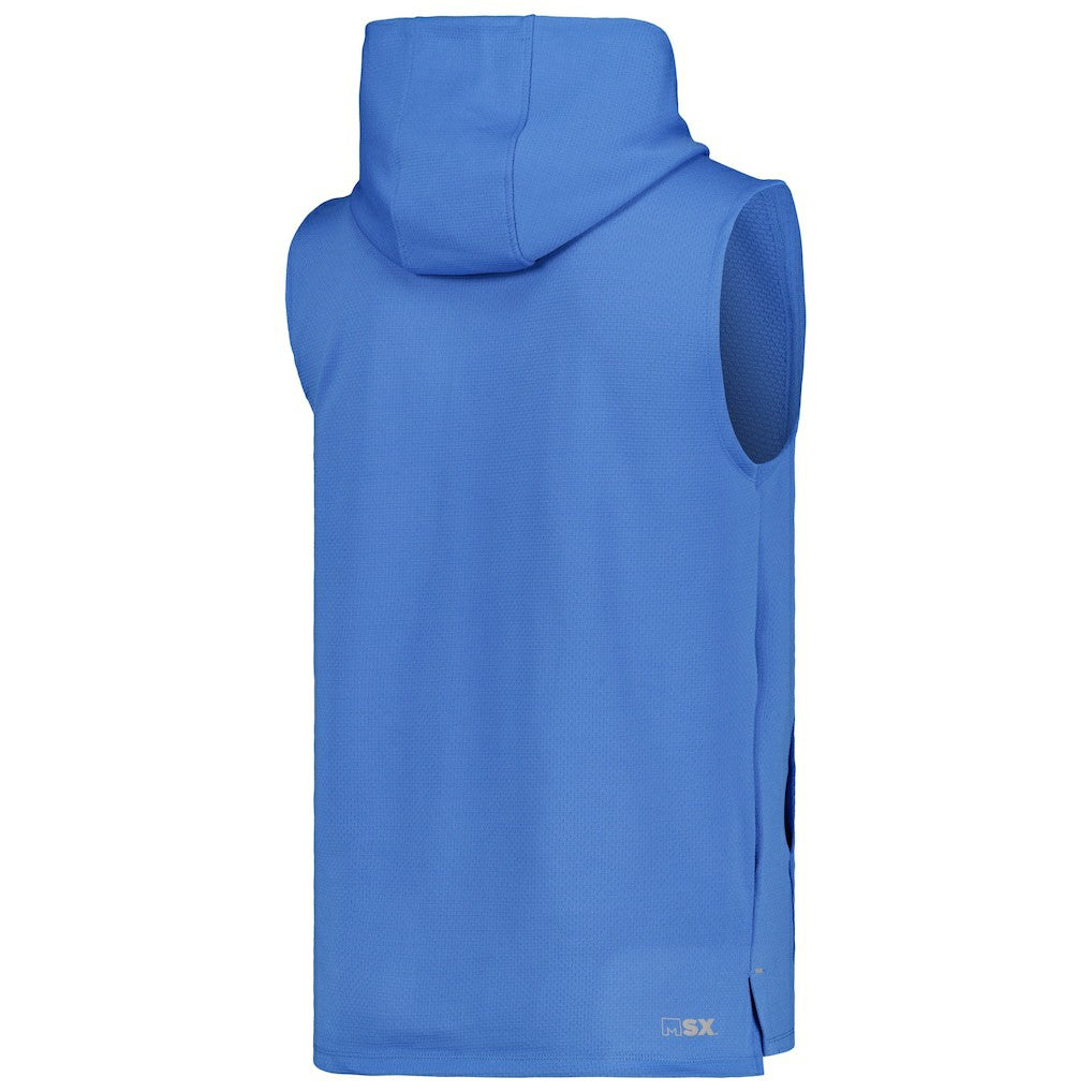 Los Angeles Chargers MSX by Michael Strahan Marathon Sleeveless Pullover Hoodie - Powder Blue Hoodies