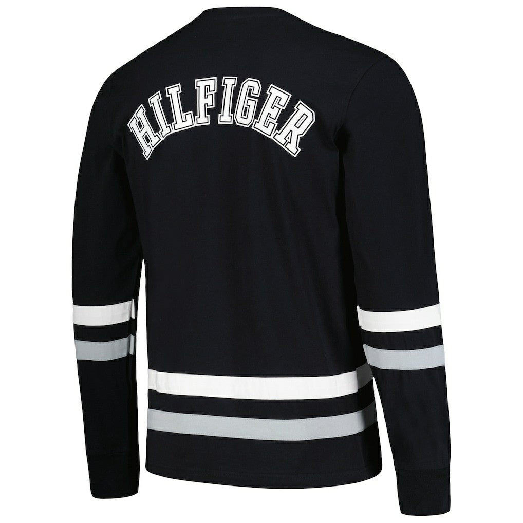 Las Vegas Raiders Tommy Hilfiger Nolan Long Sleeve T-Shirt - Black/Silver T-shirts