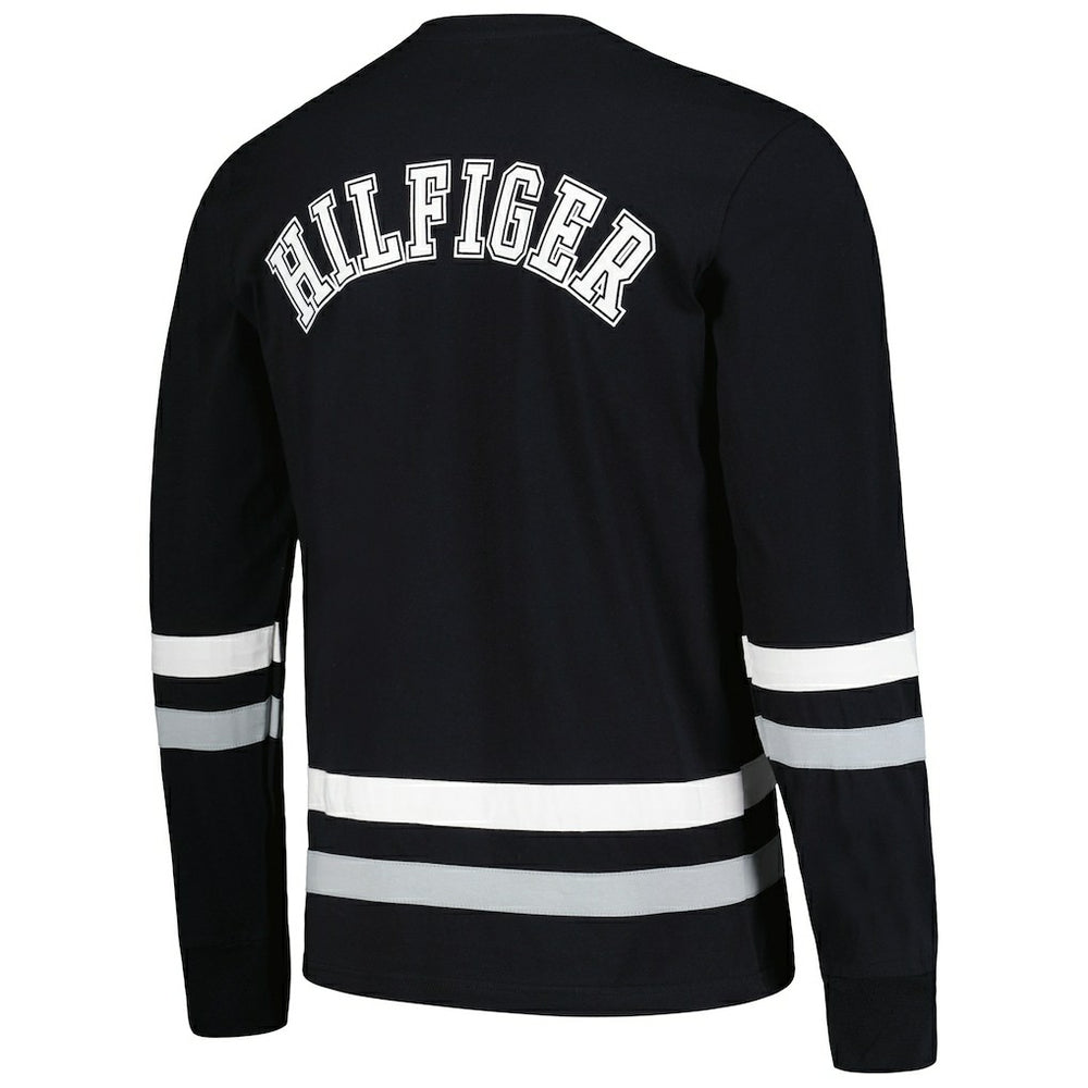 Las Vegas Raiders Tommy Hilfiger Nolan Long Sleeve T-Shirt - Black/Silver T-shirts