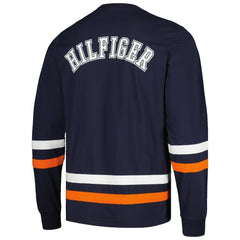Chicago Bears Tommy Hilfiger Nolan Long Sleeve T-Shirt - Navy/Orange T-shirts