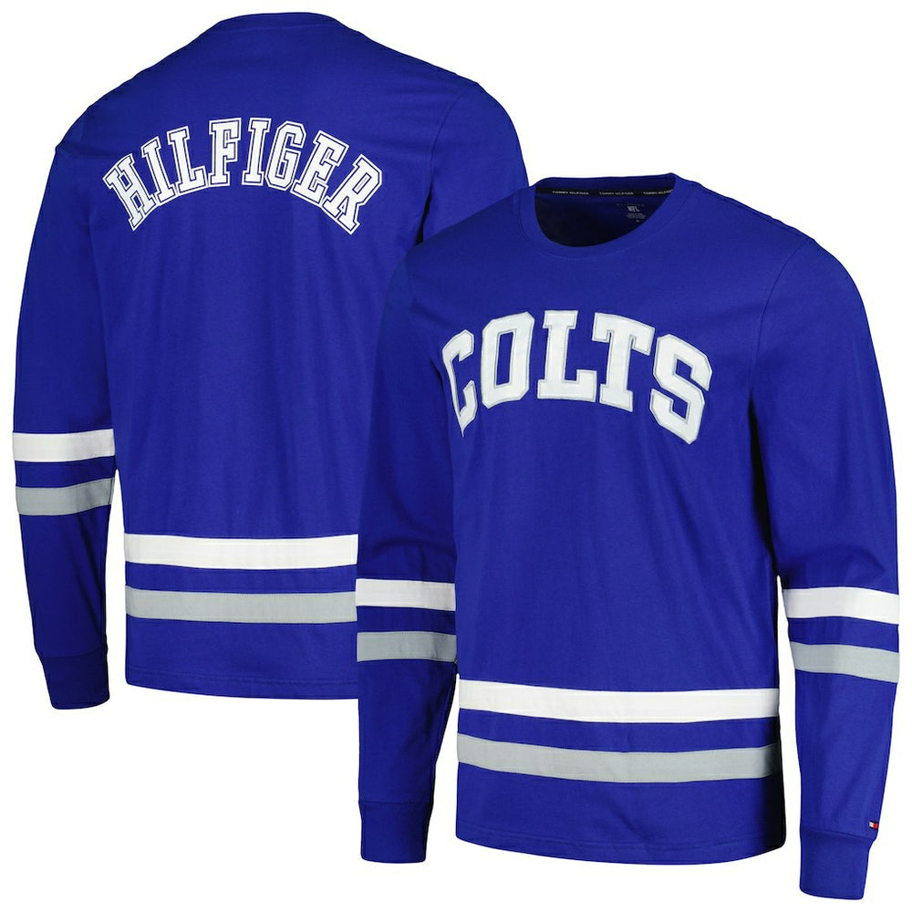 Indianapolis Colts Tommy Hilfiger Nolan Long Sleeve T-Shirt - Royal/Gray T-shirts