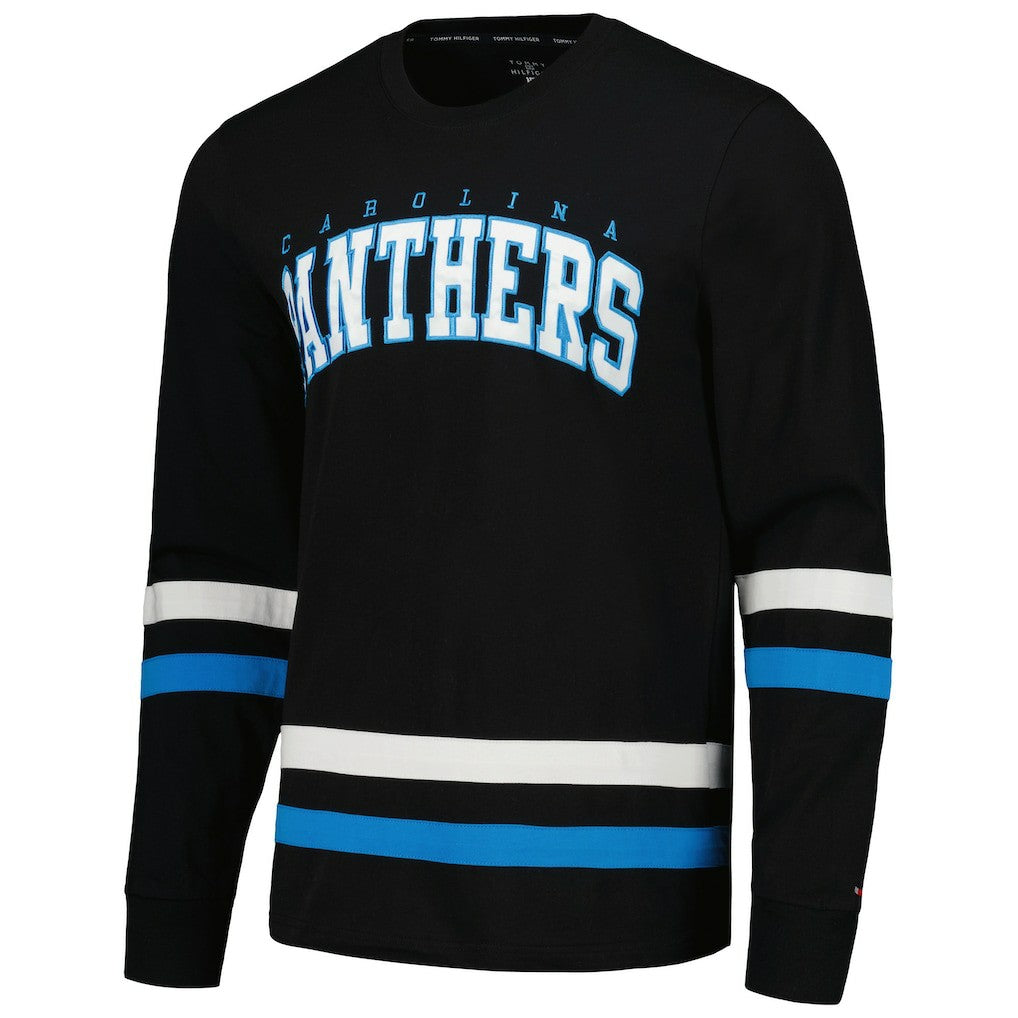 Carolina Panthers Tommy Hilfiger Nolan Long Sleeve T-Shirt - Black/Blue T-shirts