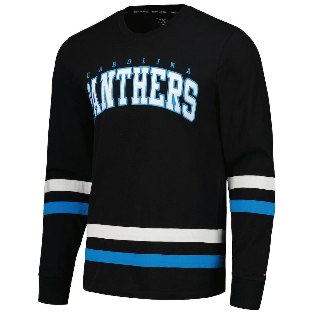 Carolina Panthers Tommy Hilfiger Nolan Long Sleeve T-Shirt - Black/Blue T-shirts