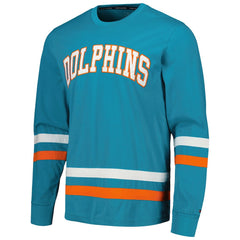 Miami Dolphins Tommy Hilfiger Nolan Long Sleeve T-Shirt - Aqua/Orange T-shirts