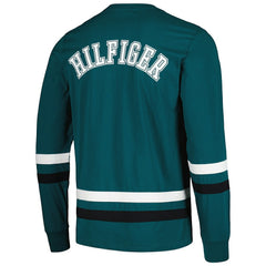 Philadelphia Eagles Tommy Hilfiger Nolan Long Sleeve T-Shirt - Midnight Green/Black T-shirts