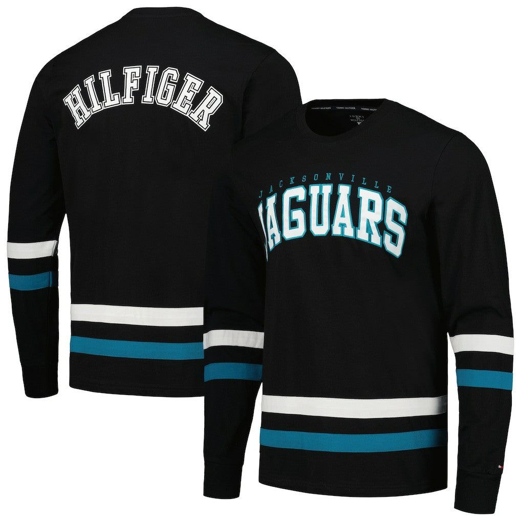 Jacksonville Jaguars Tommy Hilfiger Nolan Long Sleeve T-Shirt - Black/Teal T-shirts