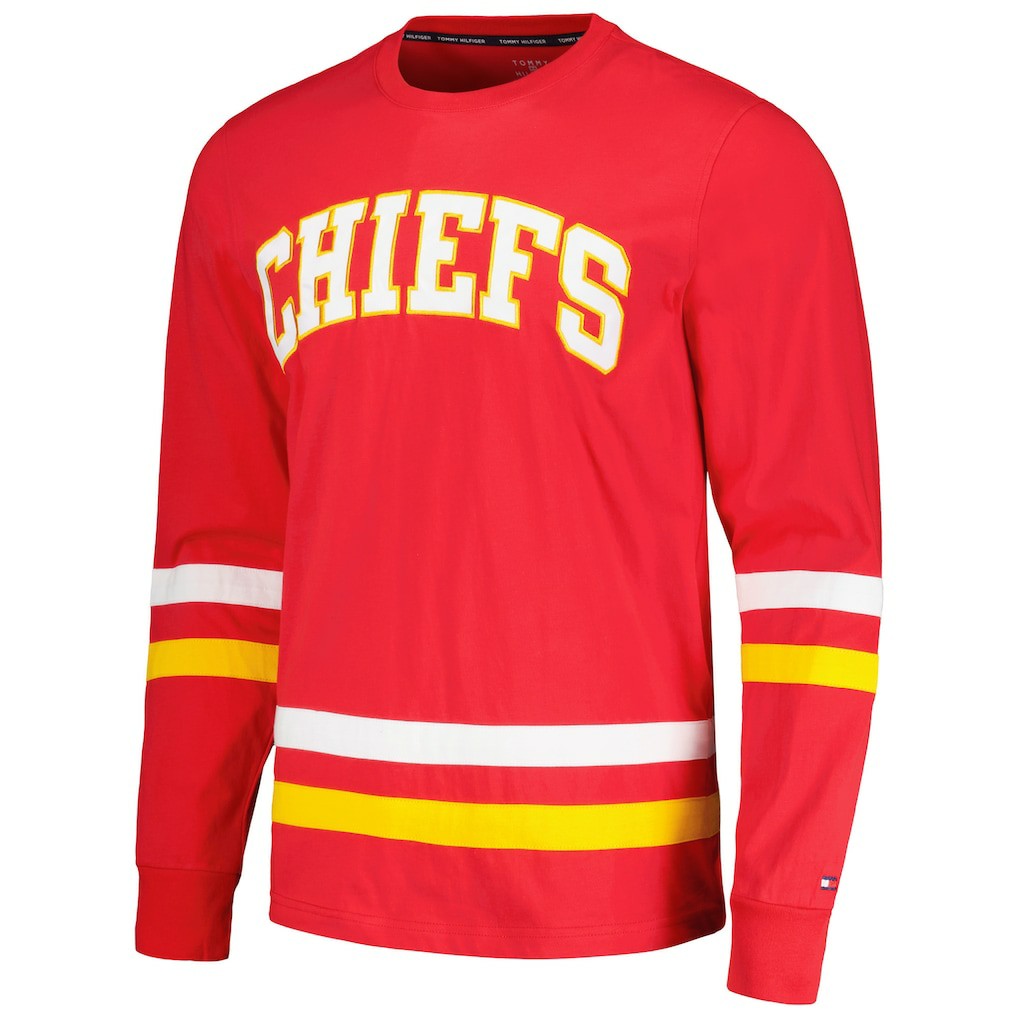 Kansas City Chiefs Tommy Hilfiger Nolan Long Sleeve T-Shirt - Red/Gold T-shirts