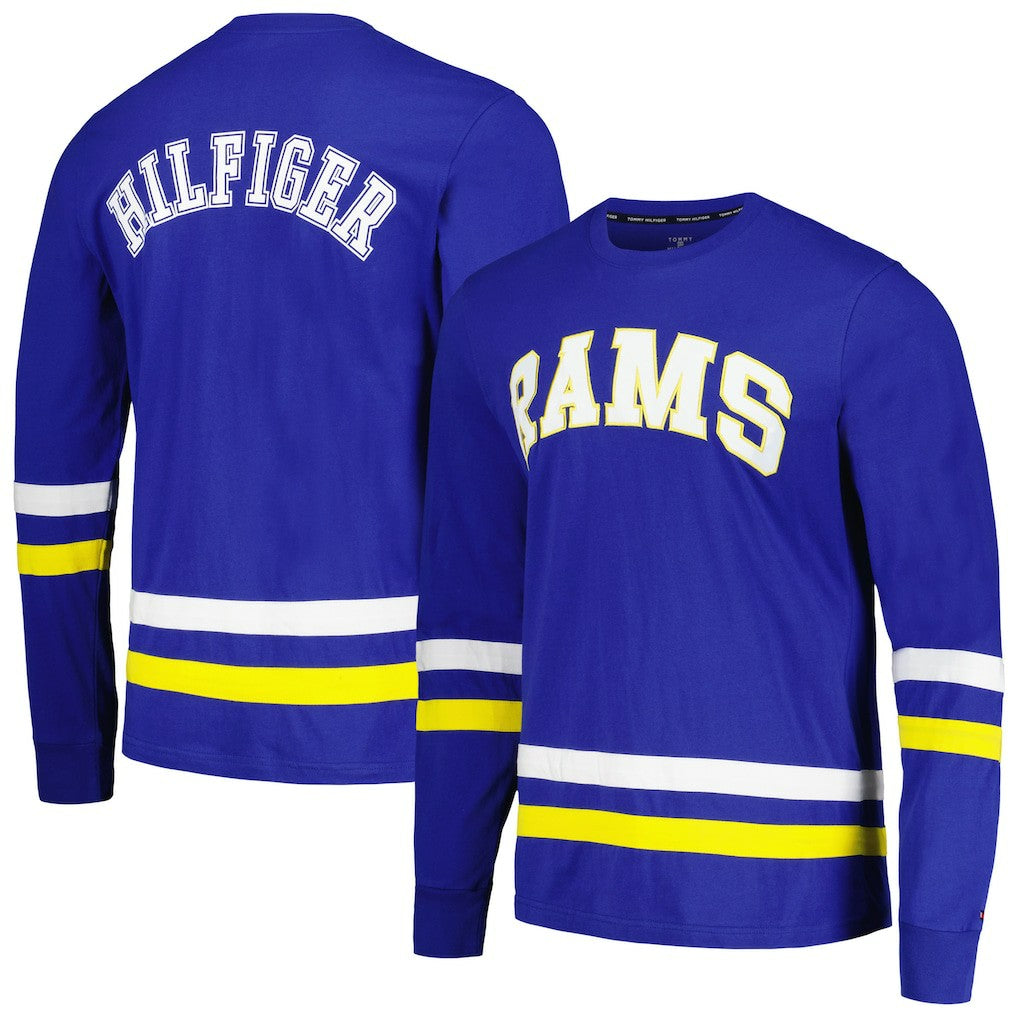 Los Angeles Rams Tommy Hilfiger Nolan Long Sleeve T-Shirt - Royal/Gold T-shirts