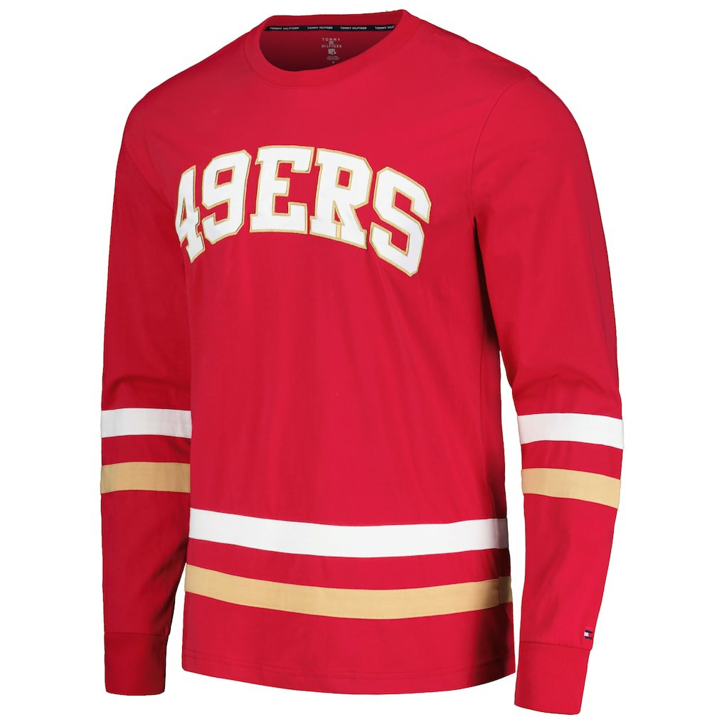San Francisco 49ers Tommy Hilfiger Nolan Long Sleeve T-Shirt - Red/Gold T-shirts