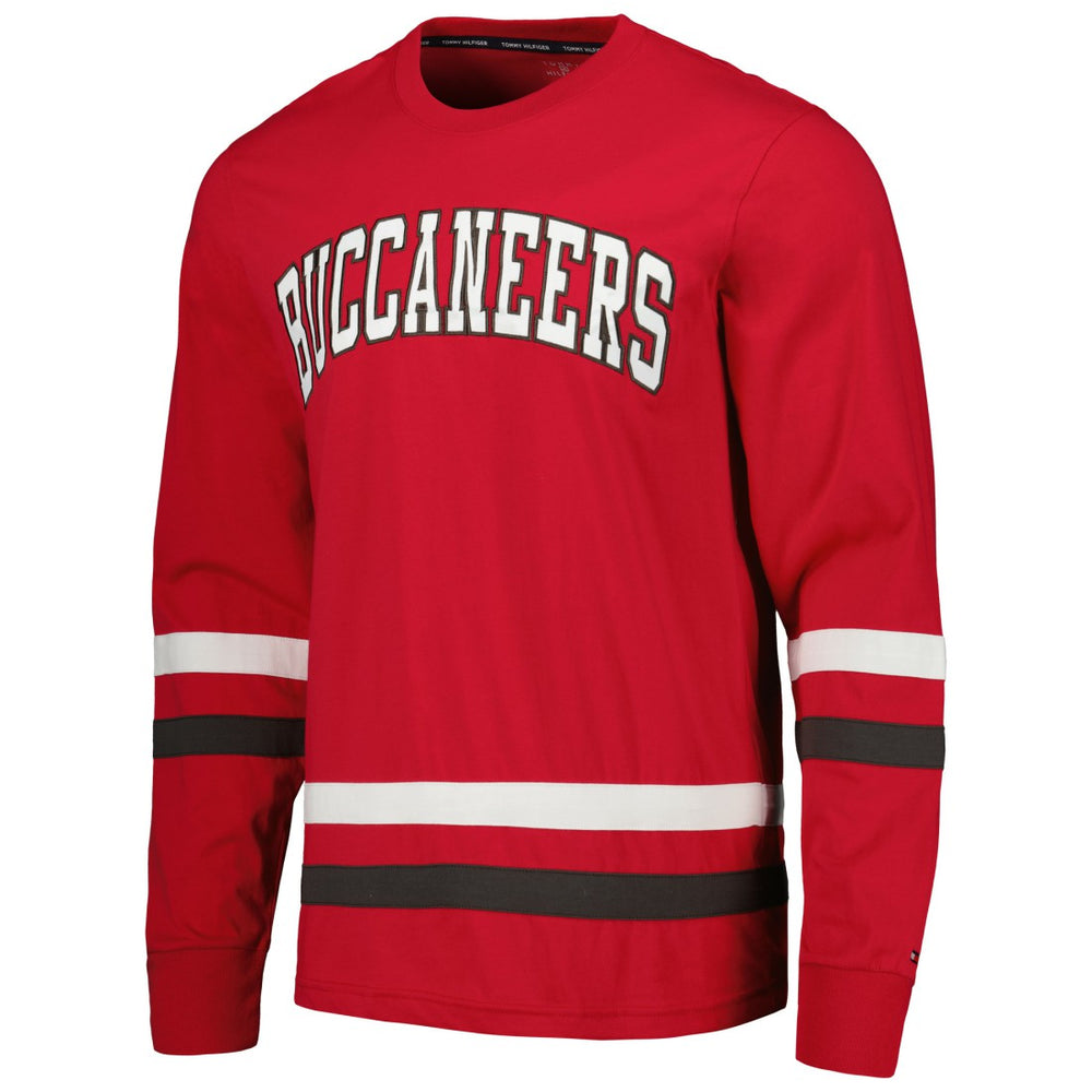 Tampa Bay Buccaneers Tommy Hilfiger Nolan Long Sleeve T-Shirt - Red/Pewter T-shirts