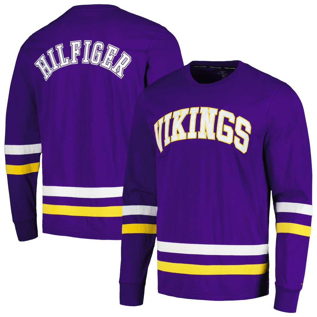 Minnesota Vikings Tommy Hilfiger Nolan Long Sleeve T-Shirt - Purple/Gold T-shirts