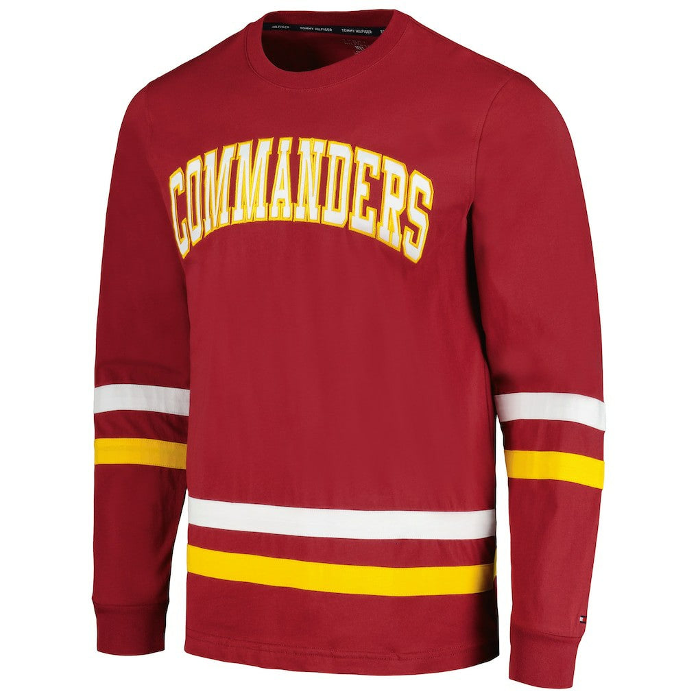 Washington Commanders Tommy Hilfiger Nolan Long Sleeve T-Shirt - Burgundy/Gold T-shirts
