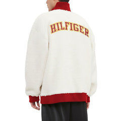 Kansas City Chiefs Tommy Hilfiger Jordan Sherpa Quarter-Zip Sweatshirt - Cream Sweatshirts