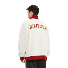 San Francisco 49ers Tommy Hilfiger Jordan Sherpa Quarter-Zip Sweatshirt - Cream Sweatshirts