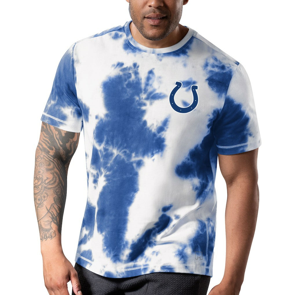 Indianapolis Colts MSX by Michael Strahan Freestyle Tie-Dye T-Shirt - Royal T-shirts