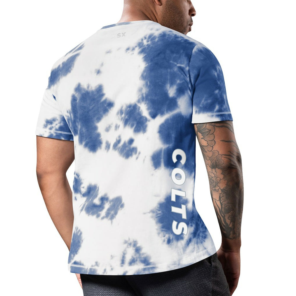 Indianapolis Colts MSX by Michael Strahan Freestyle Tie-Dye T-Shirt - Royal T-shirts