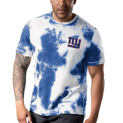 New York Giants MSX by Michael Strahan Freestyle Tie-Dye T-Shirt - Royal T-shirts
