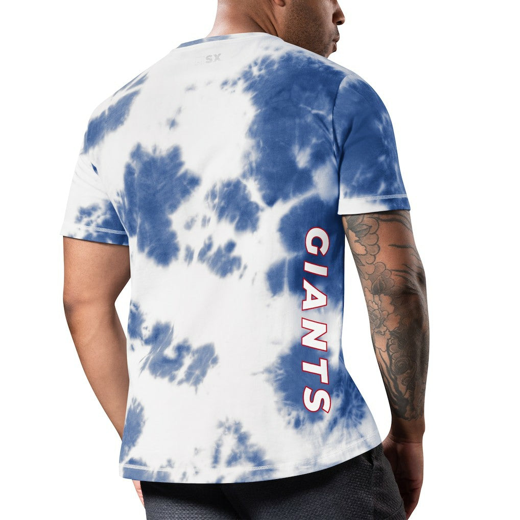 New York Giants MSX by Michael Strahan Freestyle Tie-Dye T-Shirt - Royal T-shirts