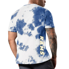 Los Angeles Rams MSX by Michael Strahan Freestyle Tie-Dye T-Shirt - Royal T-shirts