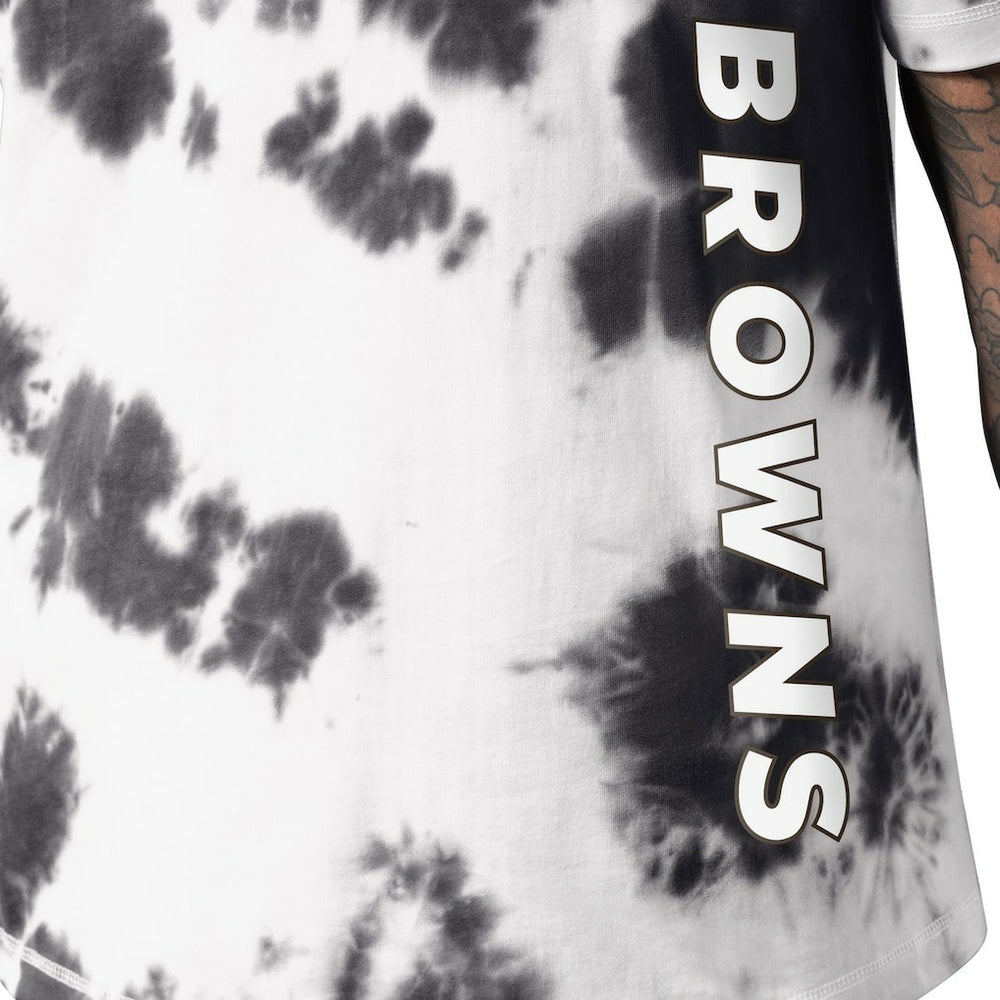 Cleveland Browns MSX by Michael Strahan Freestyle Tie-Dye T-Shirt - Black T-shirts