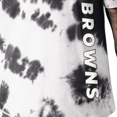 Cleveland Browns MSX by Michael Strahan Freestyle Tie-Dye T-Shirt - Black T-shirts