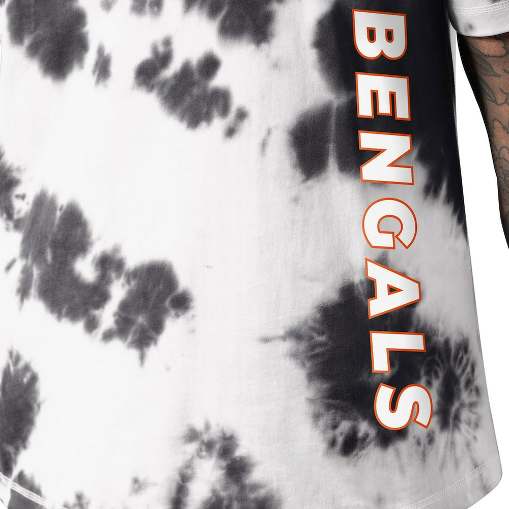 Cincinnati Bengals MSX by Michael Strahan Freestyle Tie-Dye T-Shirt - Black T-shirts
