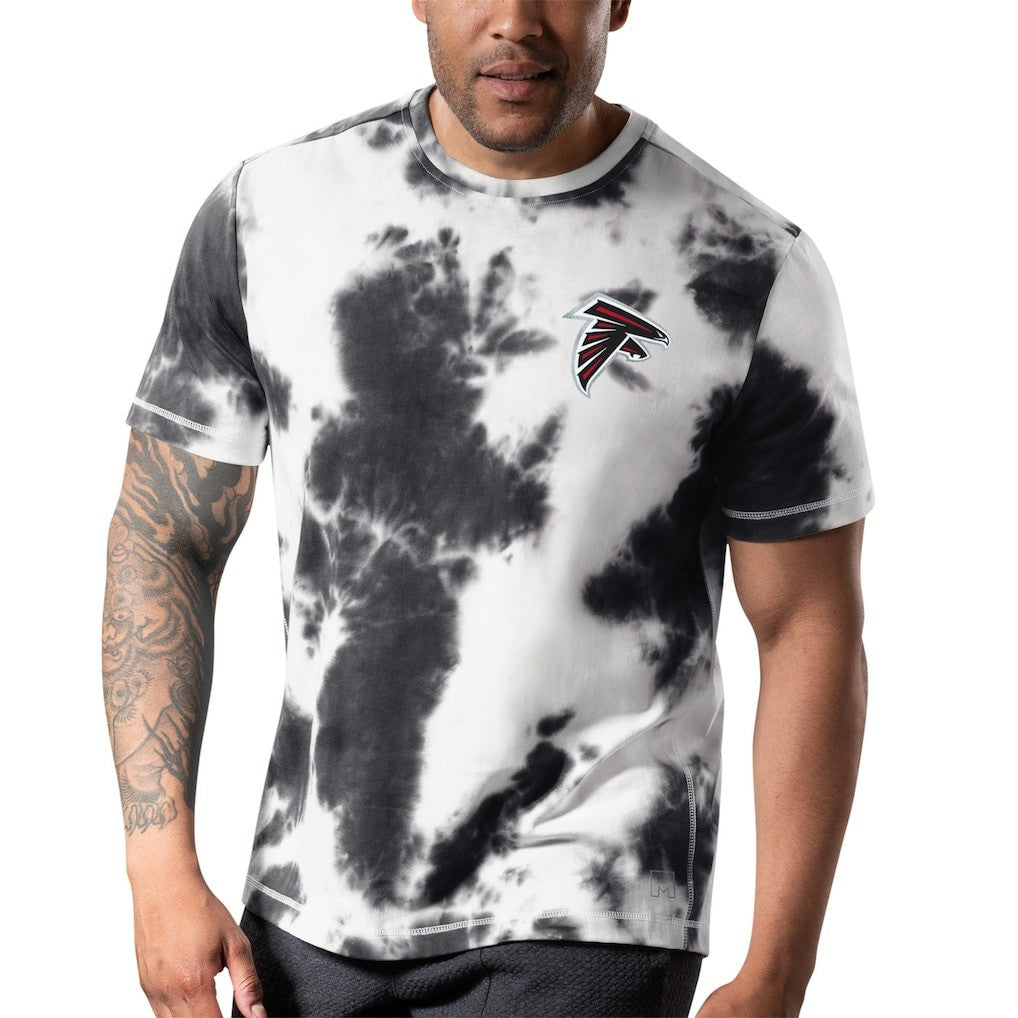 Atlanta Falcons MSX by Michael Strahan Freestyle Tie-Dye T-Shirt - Black T-shirts