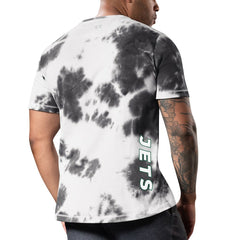 New York Jets MSX by Michael Strahan Freestyle Tie-Dye T-Shirt - Black T-shirts