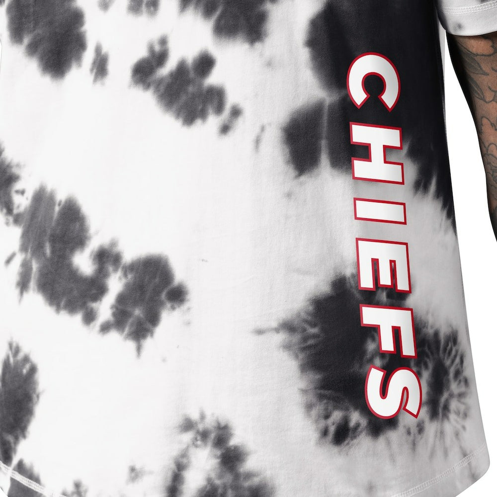 Kansas City Chiefs MSX by Michael Strahan Freestyle Tie-Dye T-Shirt - Black T-shirts