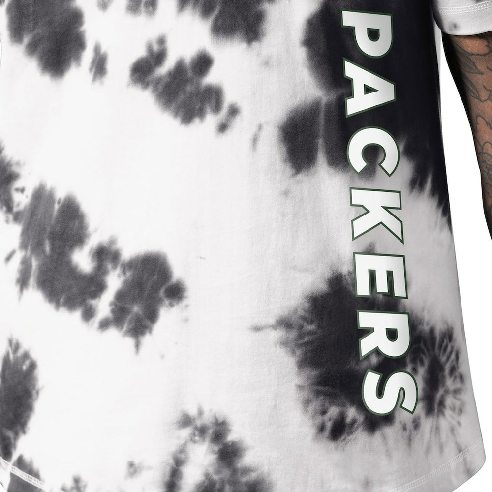 Green Bay Packers MSX by Michael Strahan Freestyle Tie-Dye T-Shirt - Black T-shirts