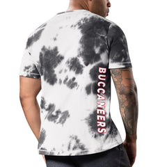 Tampa Bay Buccaneers MSX by Michael Strahan Freestyle Tie-Dye T-Shirt - Black T-shirts
