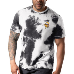 Minnesota Vikings MSX by Michael Strahan Freestyle Tie-Dye T-Shirt - Black T-shirts