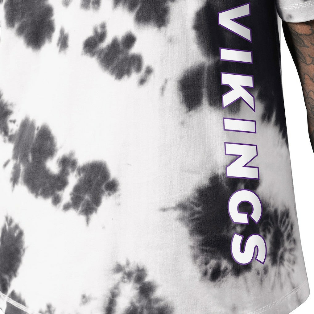 Minnesota Vikings MSX by Michael Strahan Freestyle Tie-Dye T-Shirt - Black T-shirts