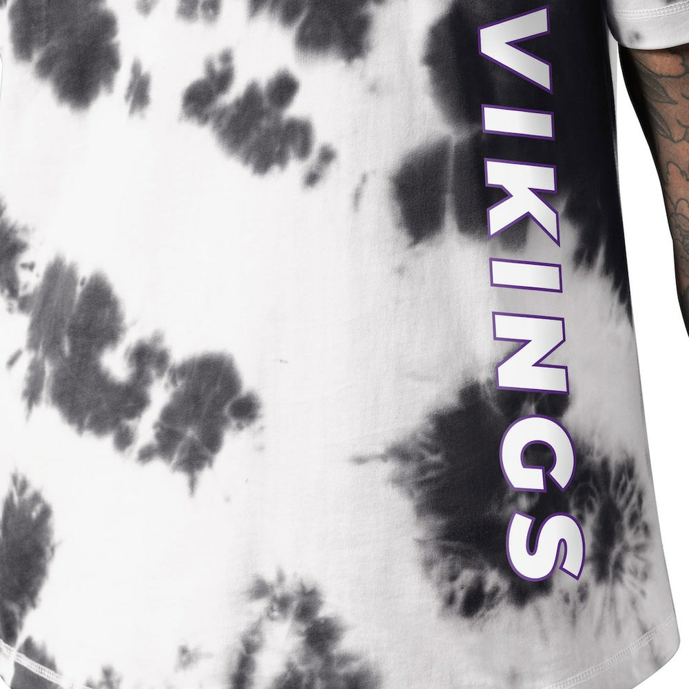 Minnesota Vikings MSX by Michael Strahan Freestyle Tie-Dye T-Shirt - Black T-shirts