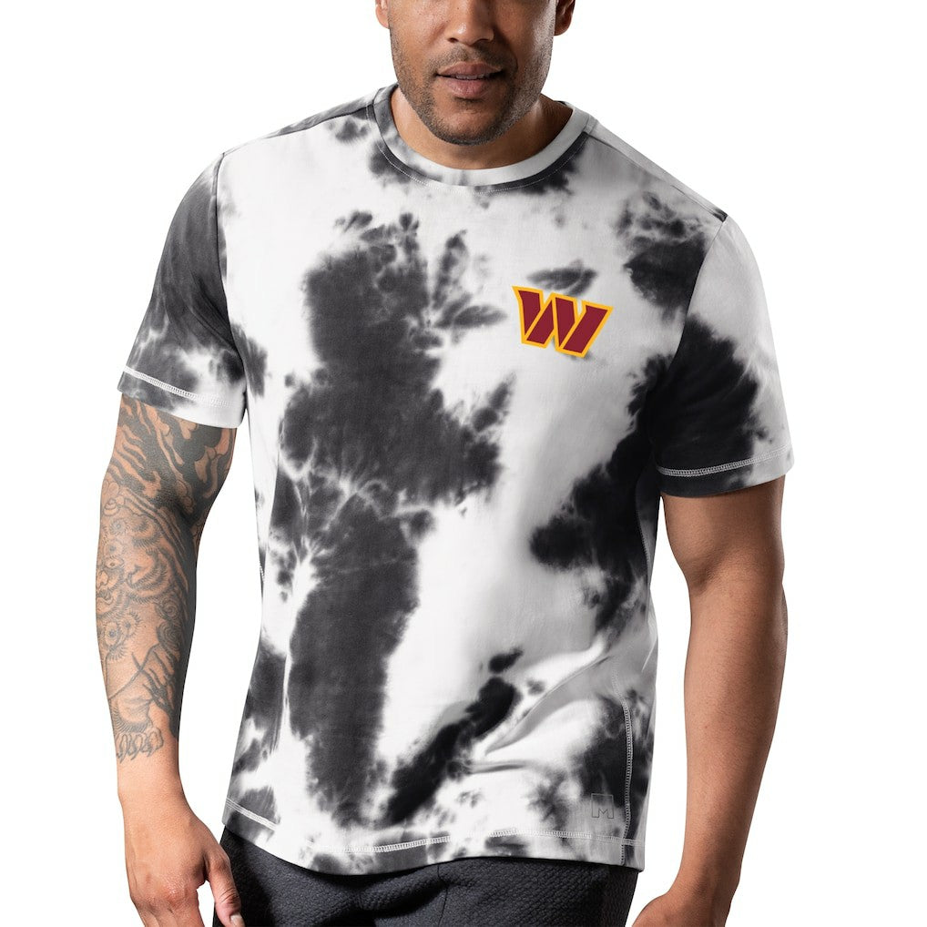 Washington Commanders MSX by Michael Strahan Freestyle Tie-Dye T-Shirt - Black T-shirts