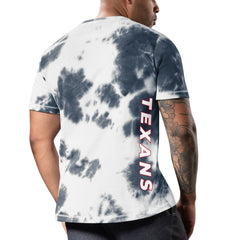 Houston Texans MSX by Michael Strahan Freestyle Tie-Dye T-Shirt - Navy T-shirts