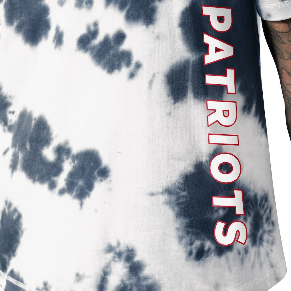 New England Patriots MSX by Michael Strahan Freestyle Tie-Dye T-Shirt - Navy T-shirts