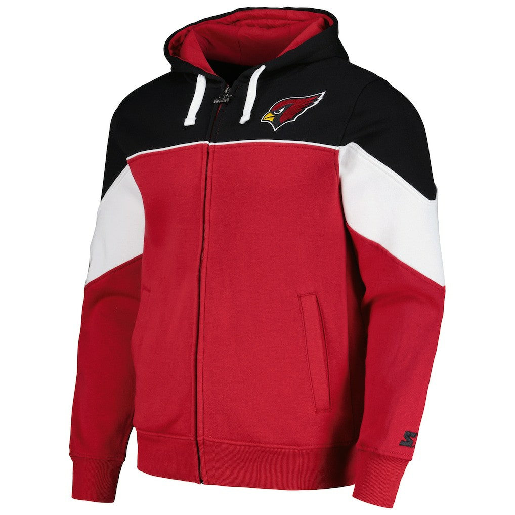 Arizona Cardinals Starter Running Back Full-Zip Hoodie - Cardinal/Black Hoodies
