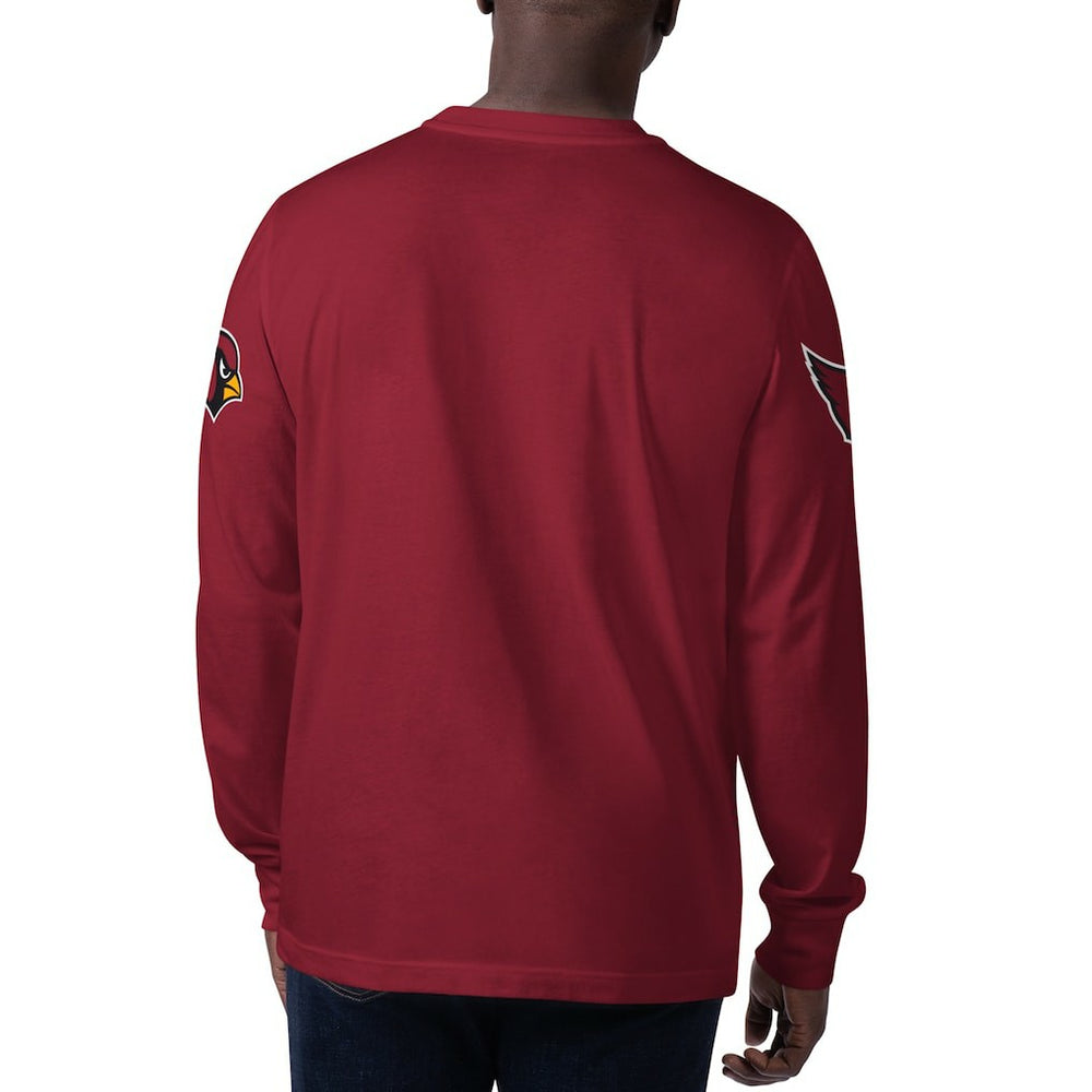 Arizona Cardinals Starter Clutch Hit Long Sleeve T-Shirt - Cardinal T-shirts