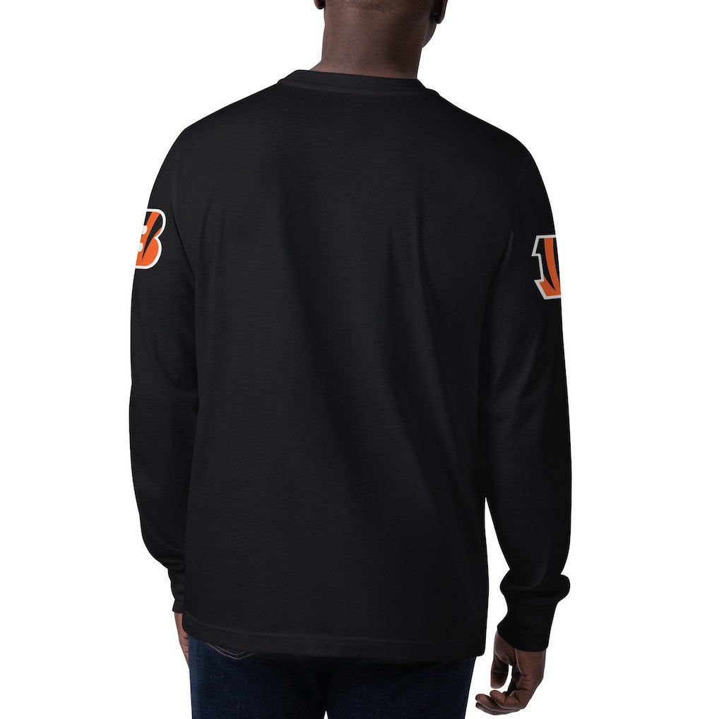 Cincinnati Bengals Starter Clutch Hit Long Sleeve T-Shirt - Black T-shirts
