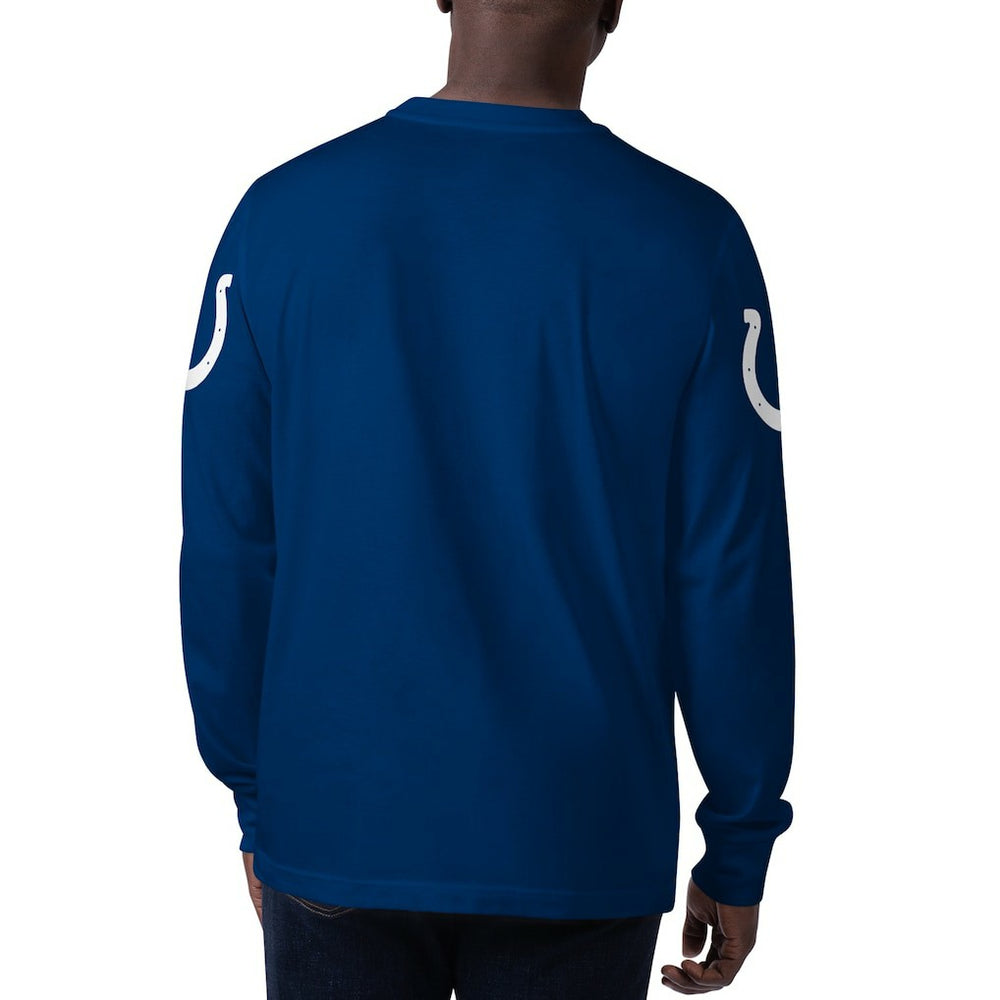 Indianapolis Colts Starter Clutch Hit Long Sleeve T-Shirt - Royal T-shirts