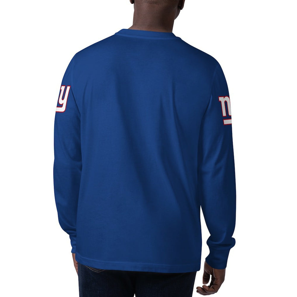 New York Giants Starter Clutch Hit Long Sleeve T-Shirt - Royal T-shirts