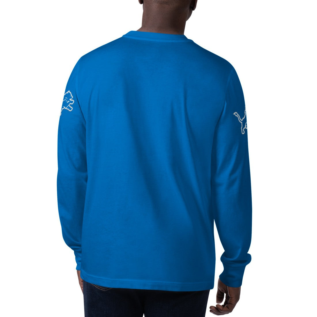 Detroit Lions Starter Clutch Hit Long Sleeve T-Shirt - Blue T-shirts