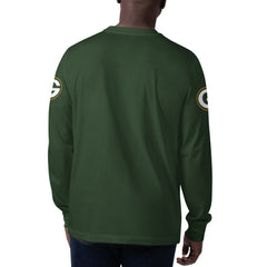 Green Bay Packers Starter Clutch Hit Long Sleeve T-Shirt - Green T-shirts