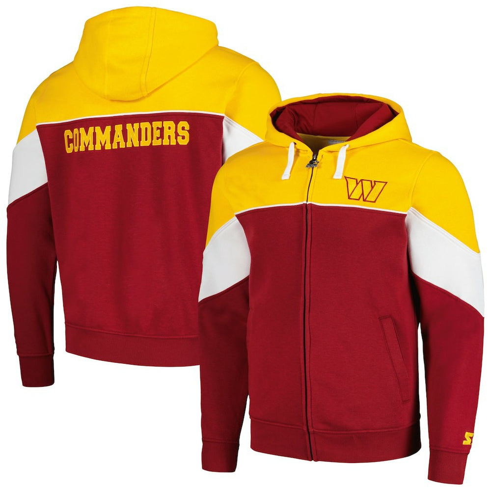 Washington Commanders Starter Running Back Full-Zip Hoodie - Burgundy/Gold Hoodies