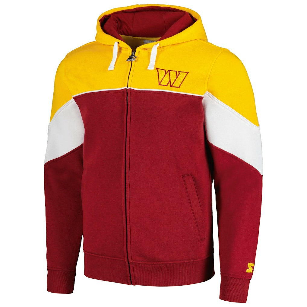 Washington Commanders Starter Running Back Full-Zip Hoodie - Burgundy/Gold Hoodies