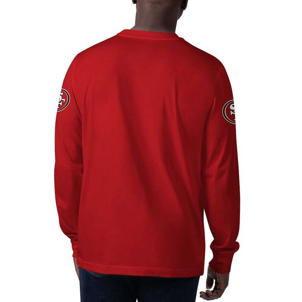 San Francisco 49ers Starter Clutch Hit Long Sleeve T-Shirt - Scarlet T-shirts