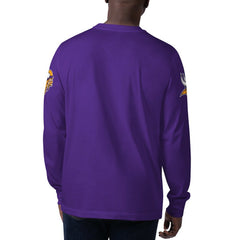 Minnesota Vikings Starter Clutch Hit Long Sleeve T-Shirt - Purple T-shirts